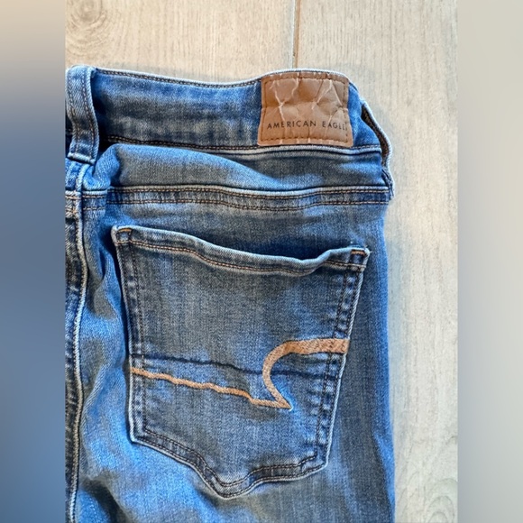 American Eagle Outfitters Dark Blue Skinny Jeans - Picture 6 of 7